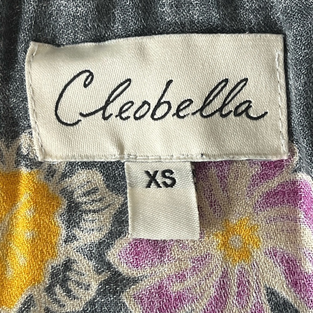 Cleobella Hadley Floral Smocked Mini Dress Boho Feminine Romantic Size XS - Picture 8 of 14